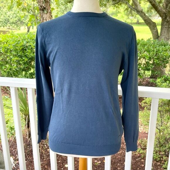 Barbosa Yachting Club Crew Neck Sweater. Blue. Medium. - Picture 1 of 7